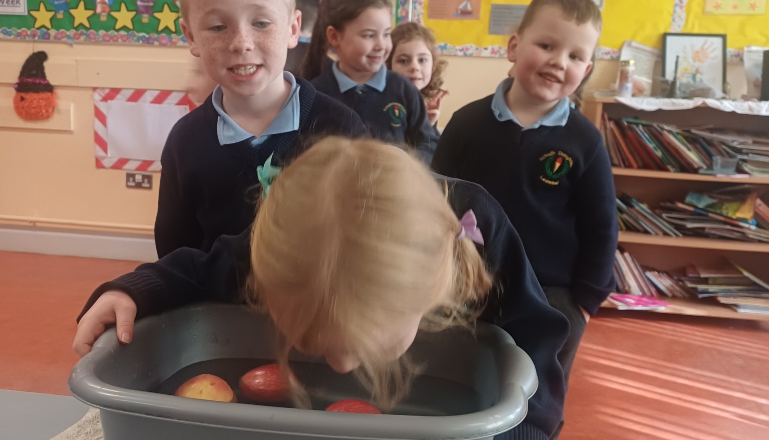 Bobbing for apples