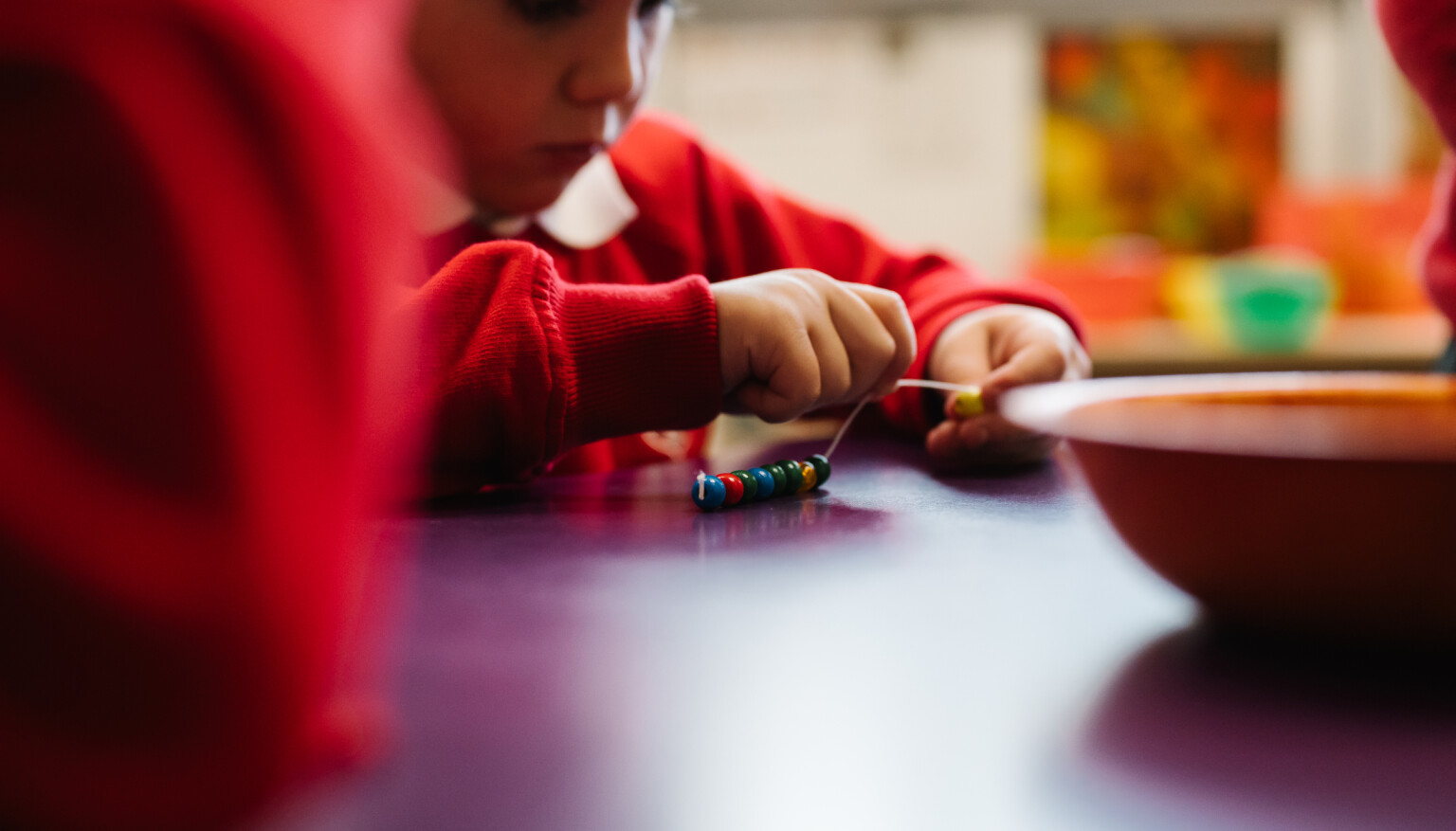Fine motor bead-stringing