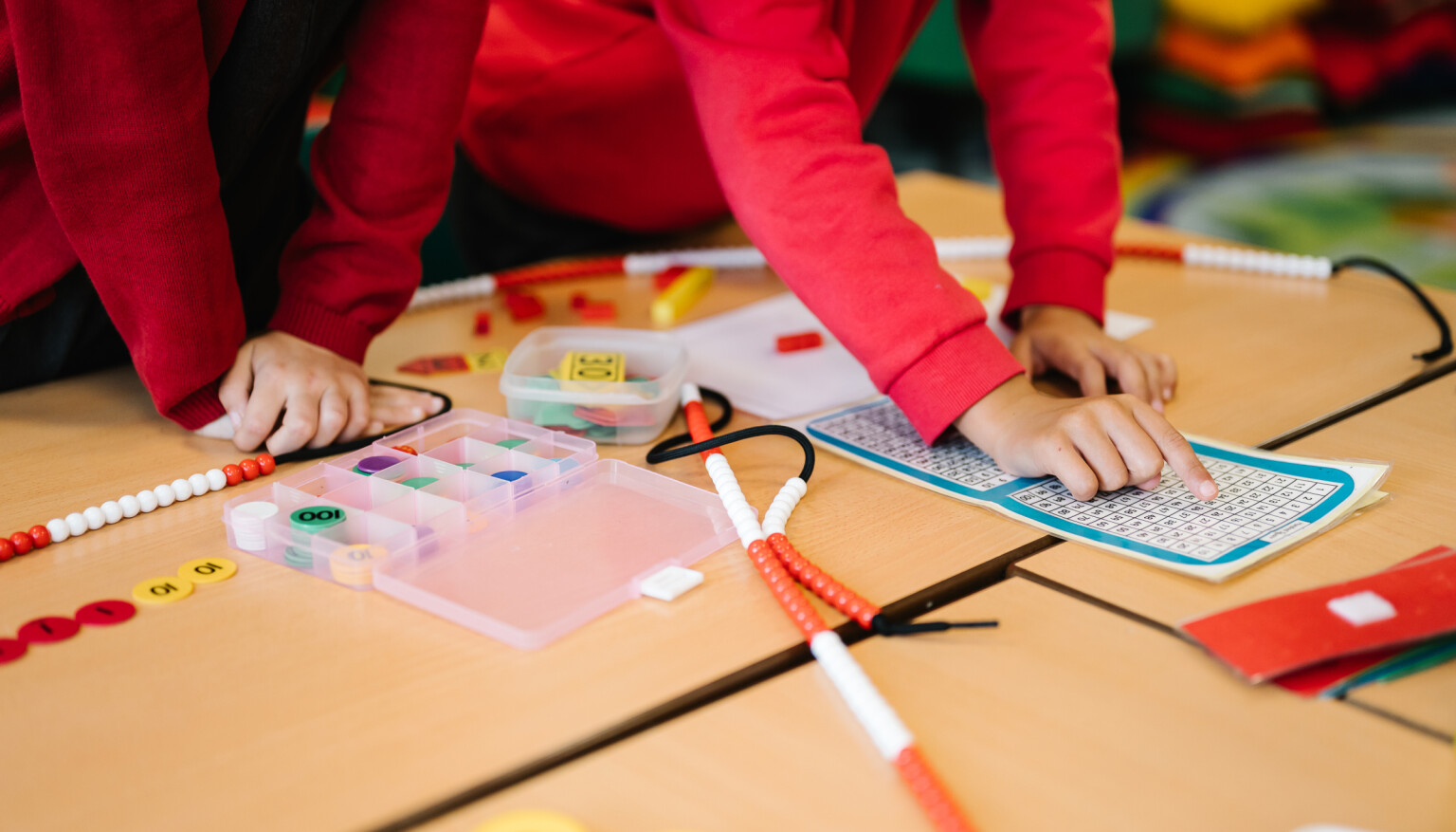 Year 2 Maths with manipulatives
