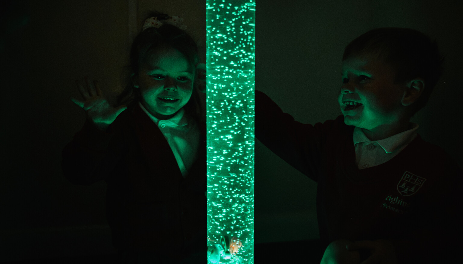 Children in sensory room