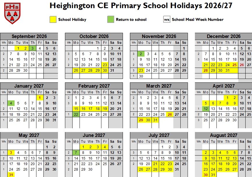 Holiday dates