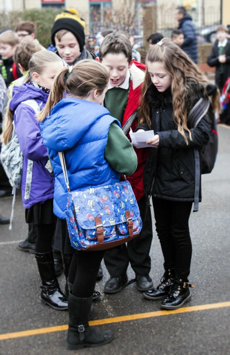 We can wait in the playground from 8.40am for the teacher to arrive at 8.50am.
