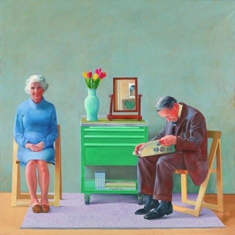 David Hockney.  'My Parents' (1977)