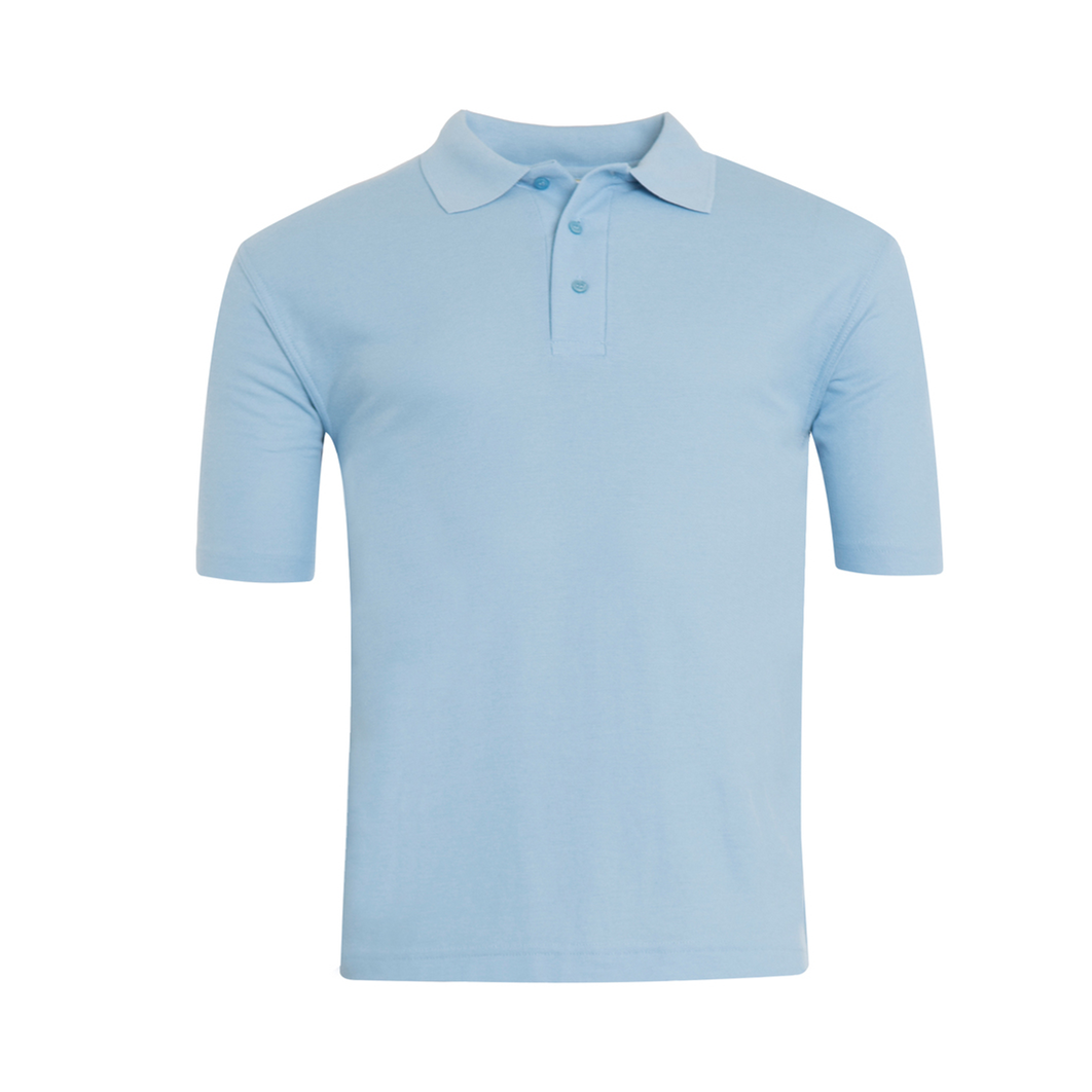 Light blue polo shirt