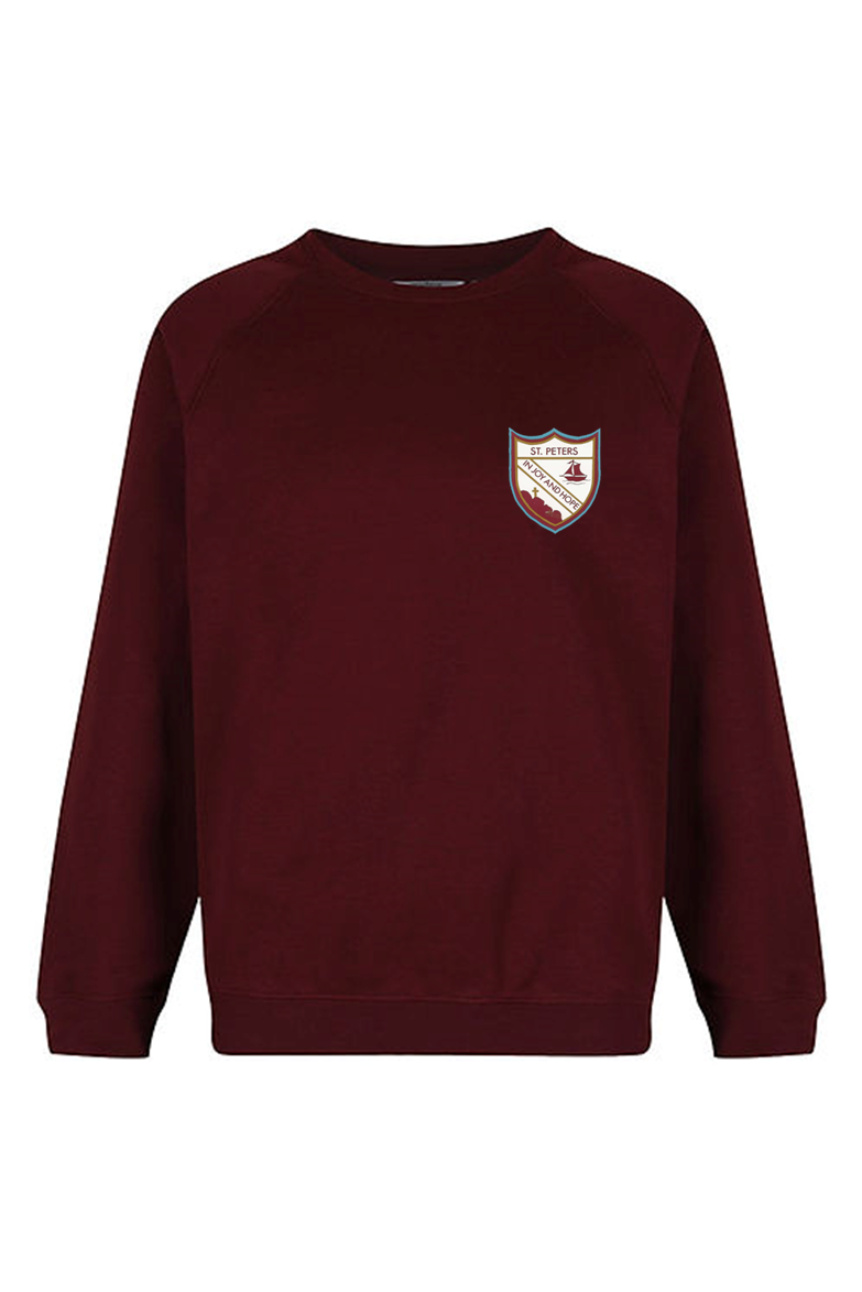 Burgundy sweatshirt
