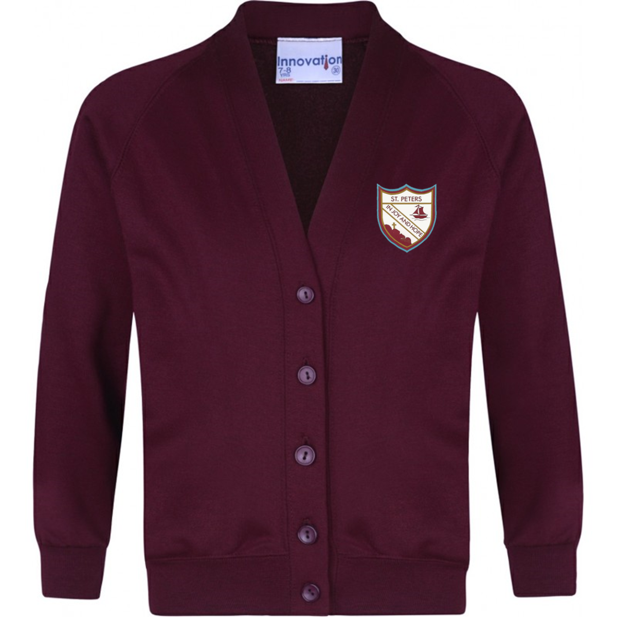 Burgundy cardigan