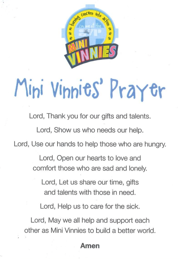 mini vinnie's prayer