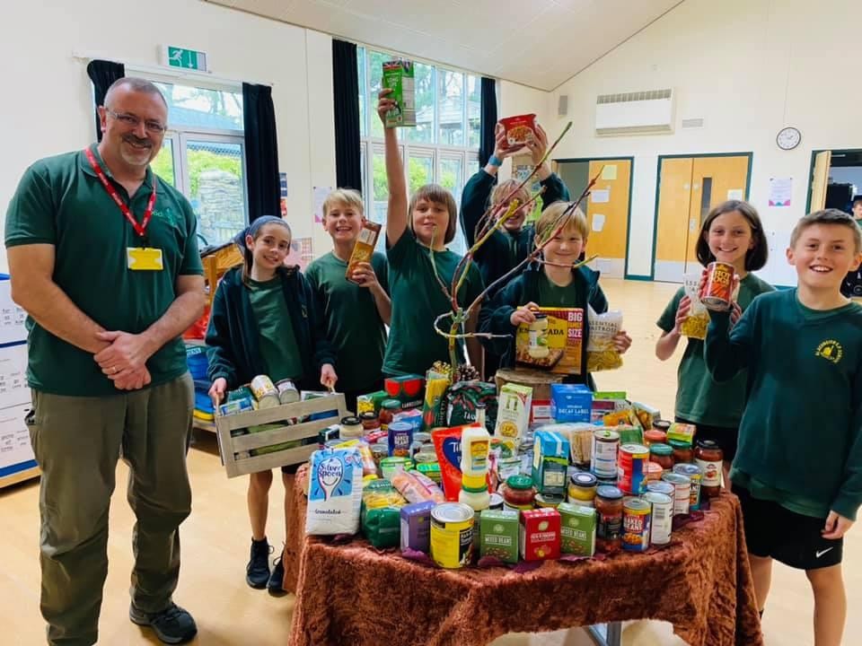 Harvest collection for the food bank