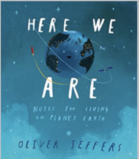 Book cover Blue Here we are