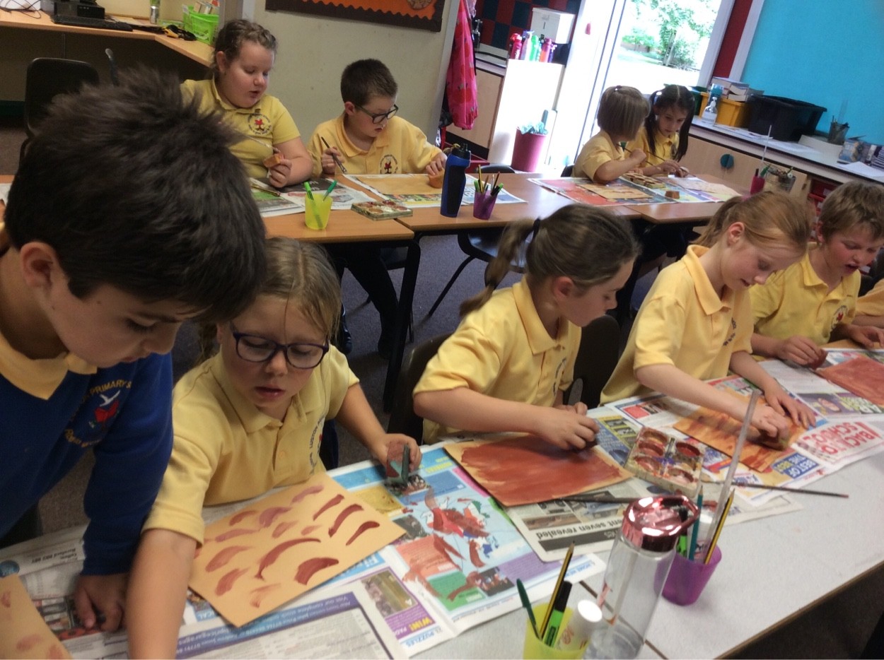 Children painting
