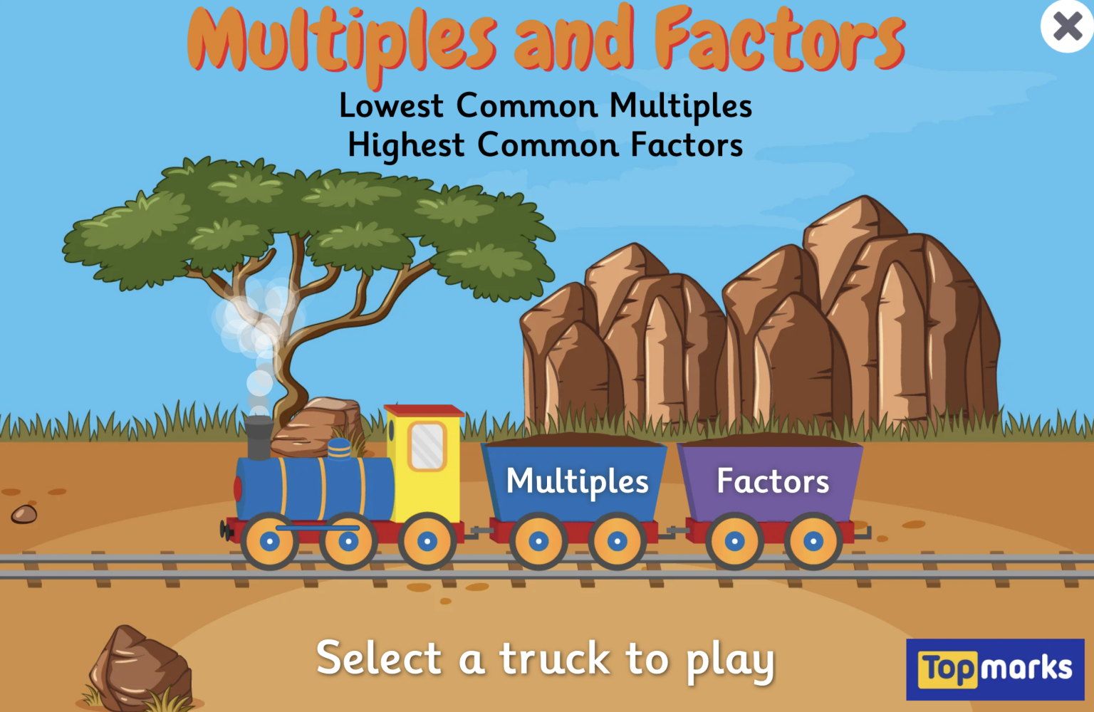 Multiples and Factors Game image
