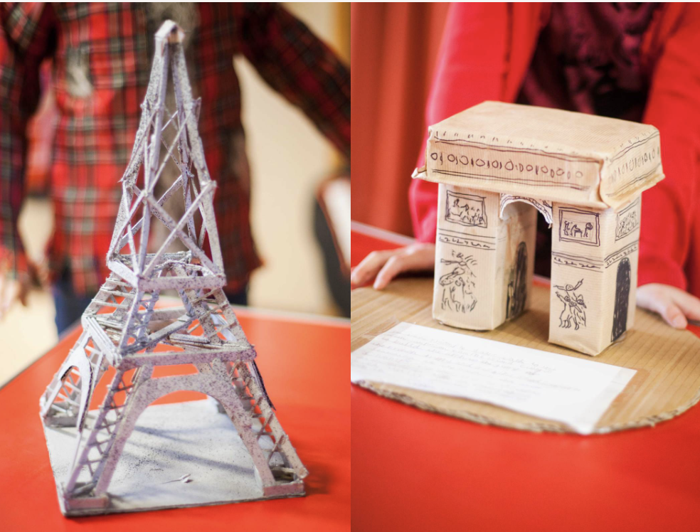 Models of Eiffel Tower & L'Arc de Triomphe