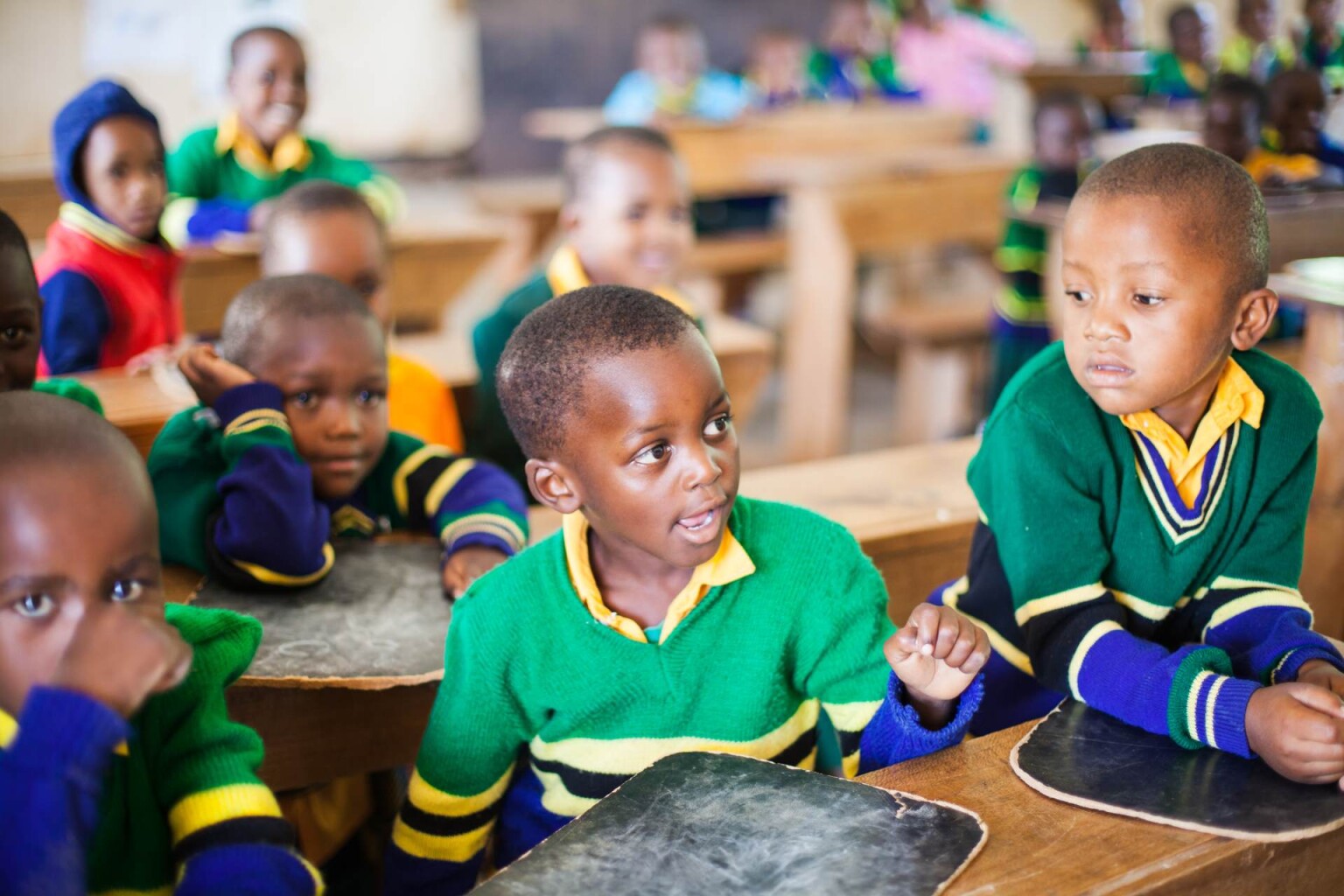 Pupils at Manyata School, Tanzania