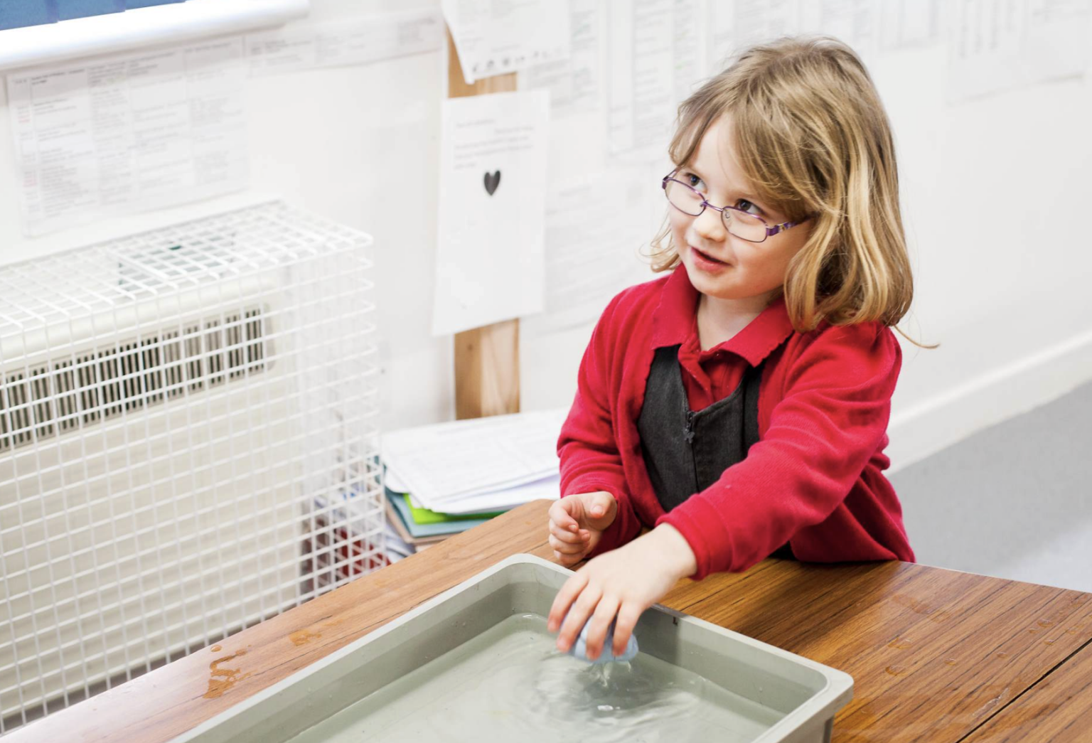 Pupil doing DT activities
