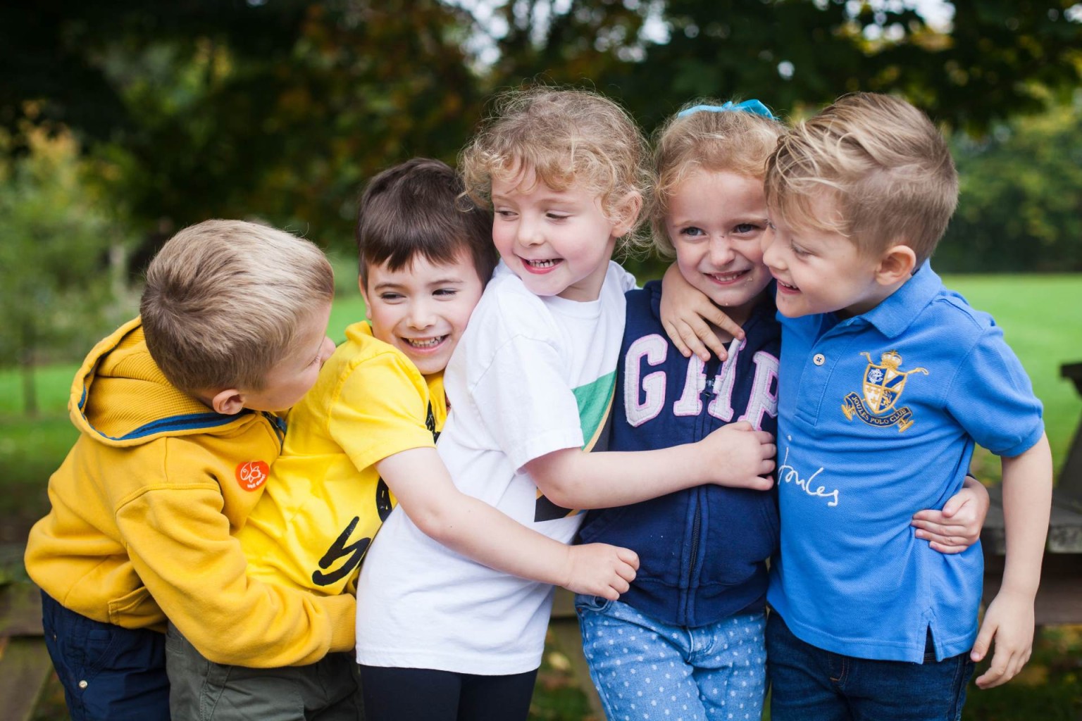 Pupils laughing