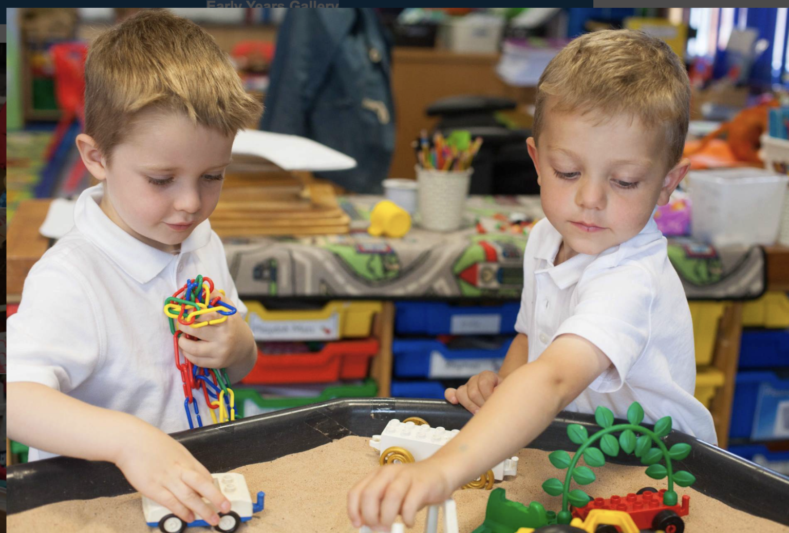 Pupils exploring together
