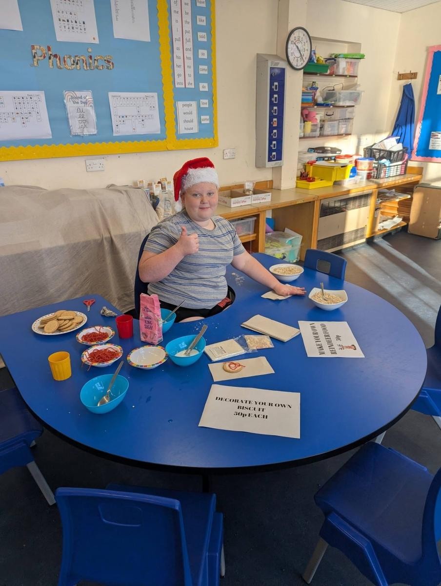 Biscuit Making at the christmas fair