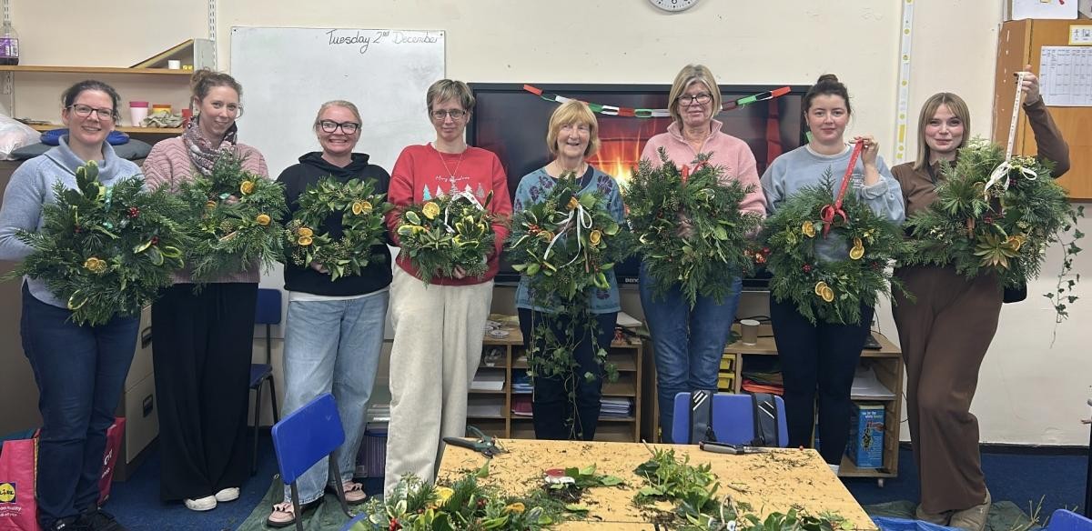 Christmas wreath-making workshop