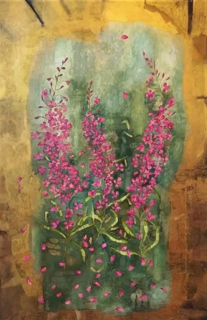 Marina Yedigaroff Rosebay Willow Herb £550 91x61cm