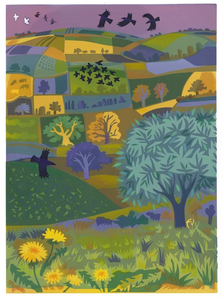 Trees and Fields £475 (£325) 60 x 35 cm, Serigraph (edition of 4)