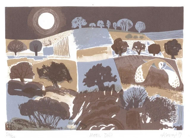 Moon Owl £220 (£110) 30 x 40 cm, Lithograph (edition of 50)