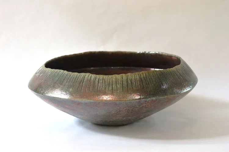 Large Textured Angular Bowl 46cm £800