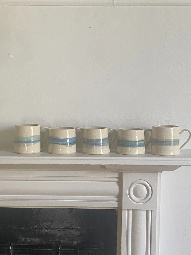 Cornish Cups H9cm £22 each, Cornish Mugs H9cm £28 each