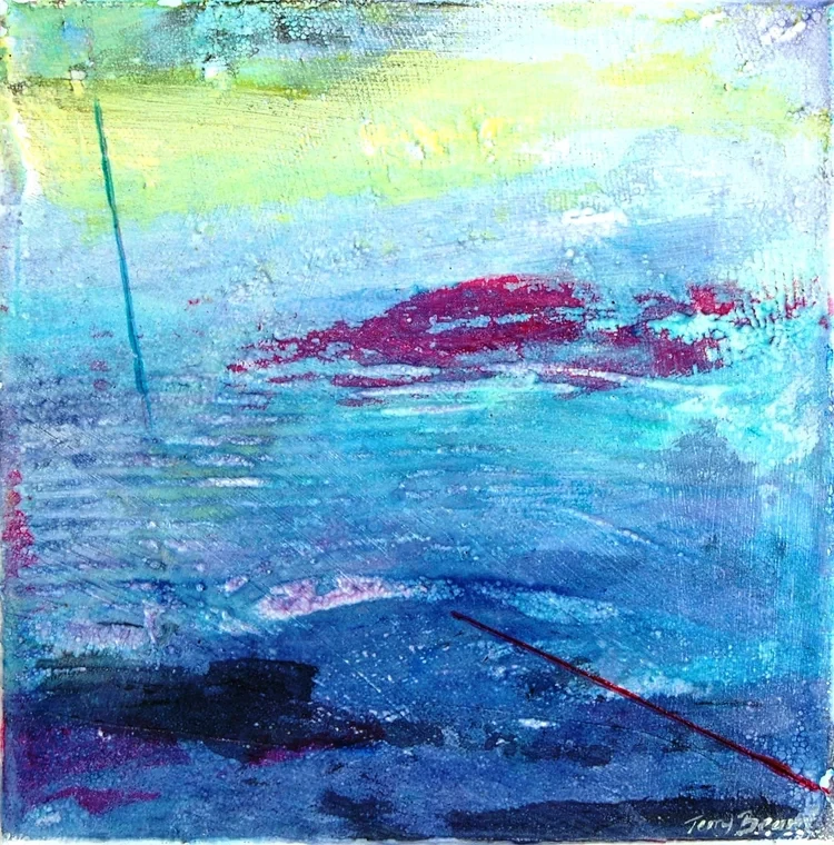 Watery Landscape II 20x20cm £90