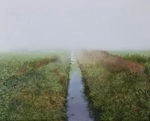 Fenland Dyke. Christopher Witchall. 10 x 8”. Oil on Panel. £450