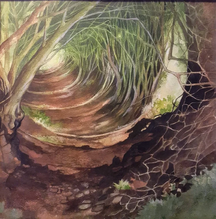 Ancient Trackway Watercolour 33 x 33cm £185