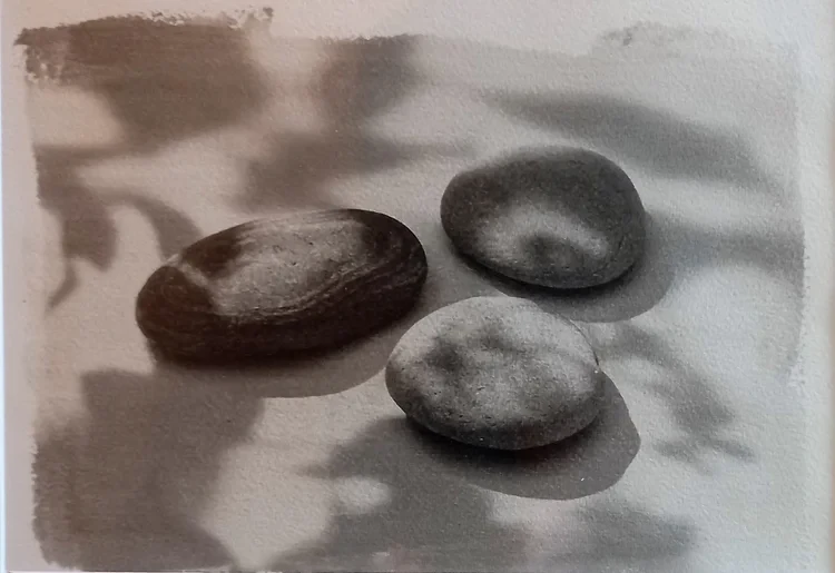 Pebbles. Silver Halide Print on Waterford Paper. 33cm x 24cm plus mount and frame. Andrew Houston. £180