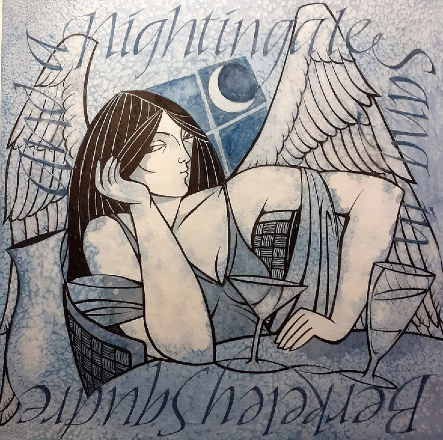 "and a nightingale sang..." Watercolour & Ink 34 x 34cm £155