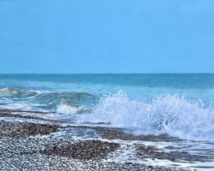 Stony Beach. Christopher Witchall. 10 x 8” Oil on Panel. £450