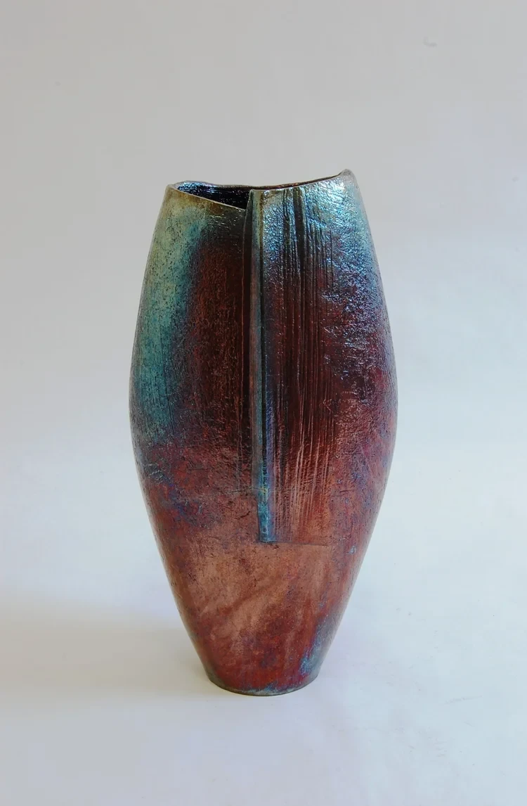 Lustred Vessel with Seam 27cm £230 SOLD