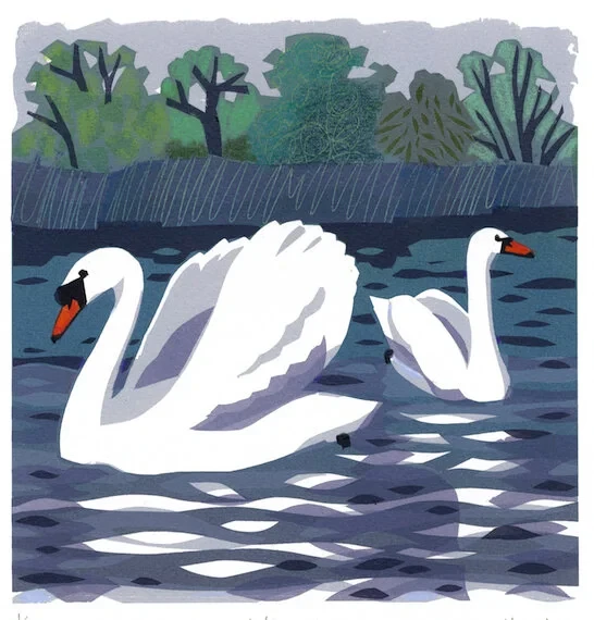 Mute Pair £285 (£210) 30 x 30 cm, Serigraph (edition of 10)