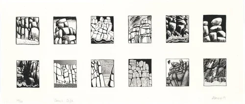 Cornish Cliffs £220 (£110) 35 x 70 cm, Lithograph (edition of 20)