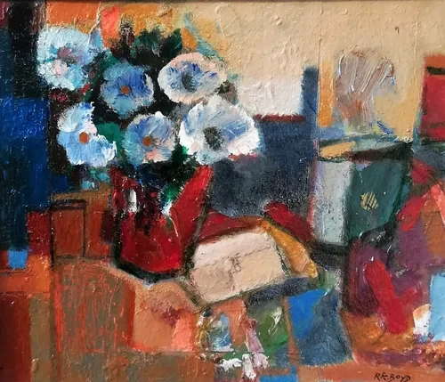  Studio Still Life with Paper Flower 
