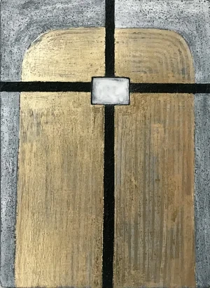 Mixed Media on Panel 29.7 x 21 cm (framed)