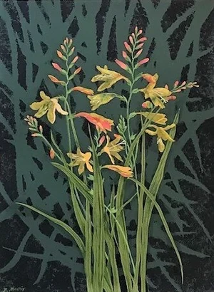 Mombretia by Barbara McGirr. Collage.