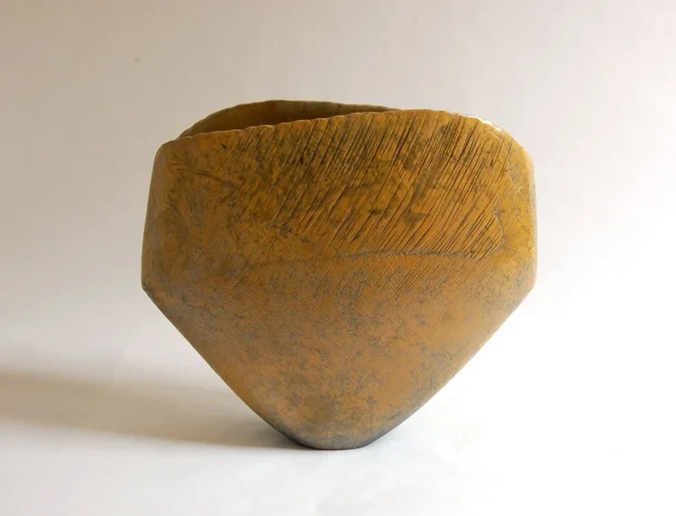 Large Yellow Wide Vessel 40cm £920