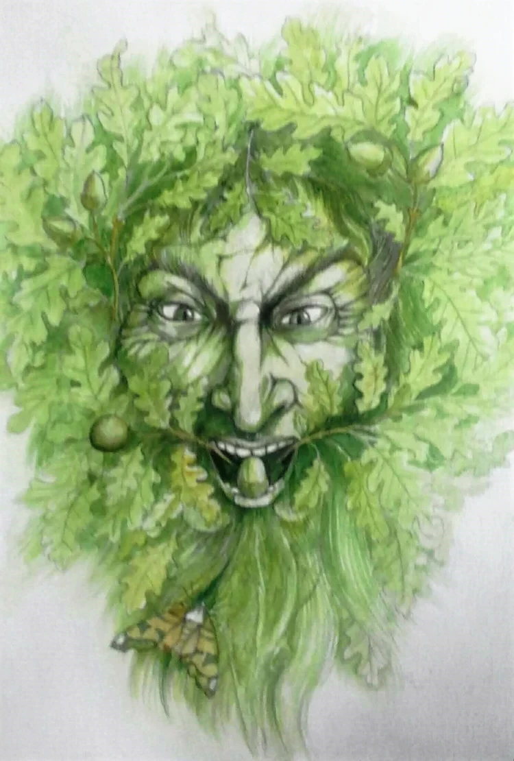 Green Man 1 Watercolour 35 x 25cm £155