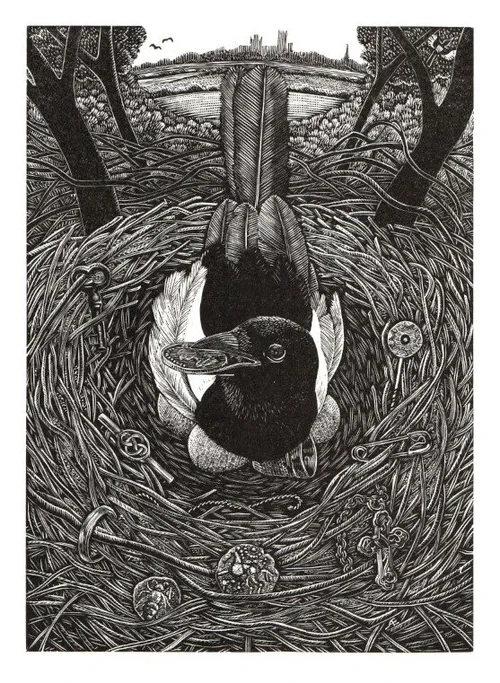 The Myth of the Magpie £95 Framed, £60 Unframed