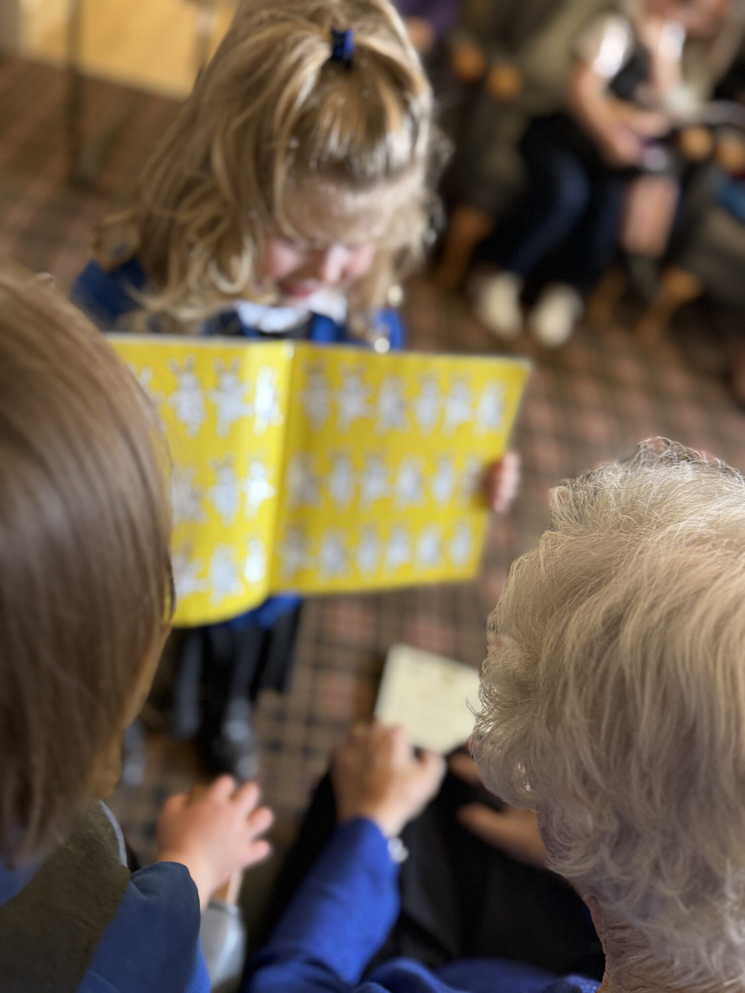 Sharing a story together