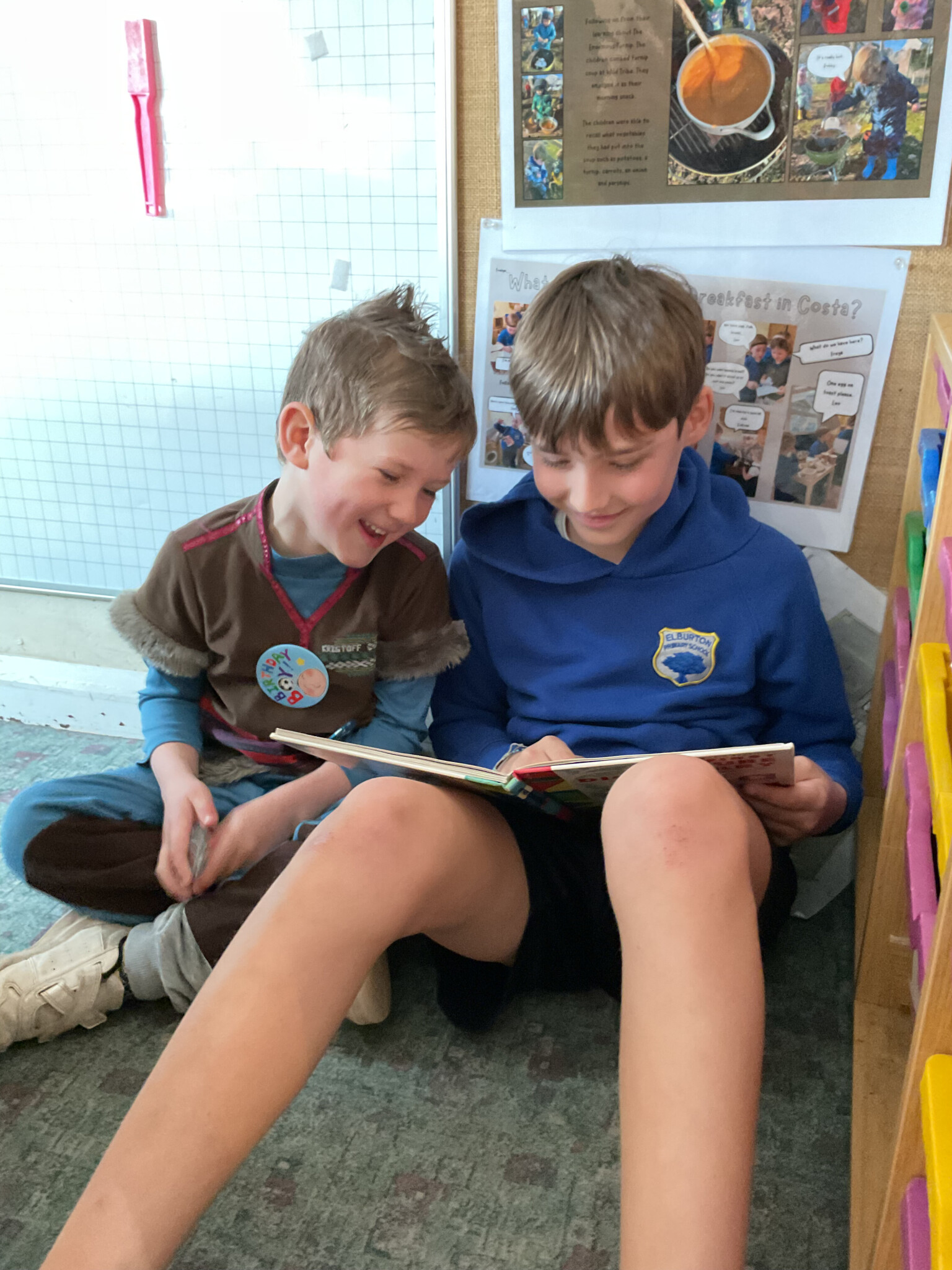 Sharing a story together