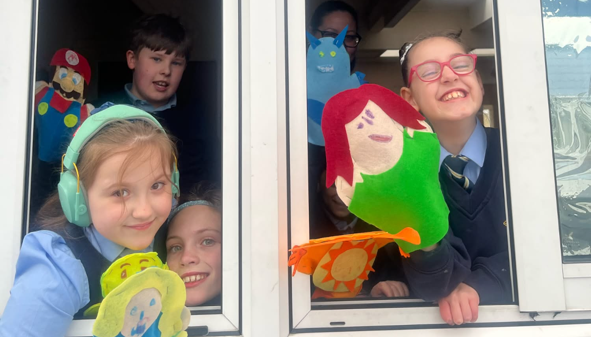 We made puppets in DT