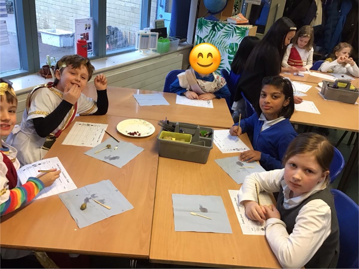 Greek food tasting