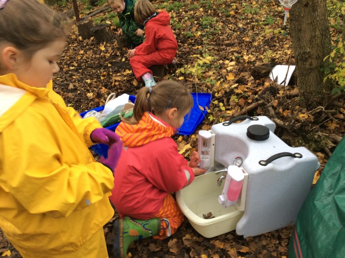 Forest School's new sink