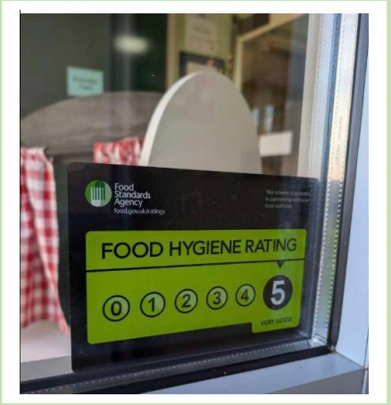 5 star hygiene rating poster