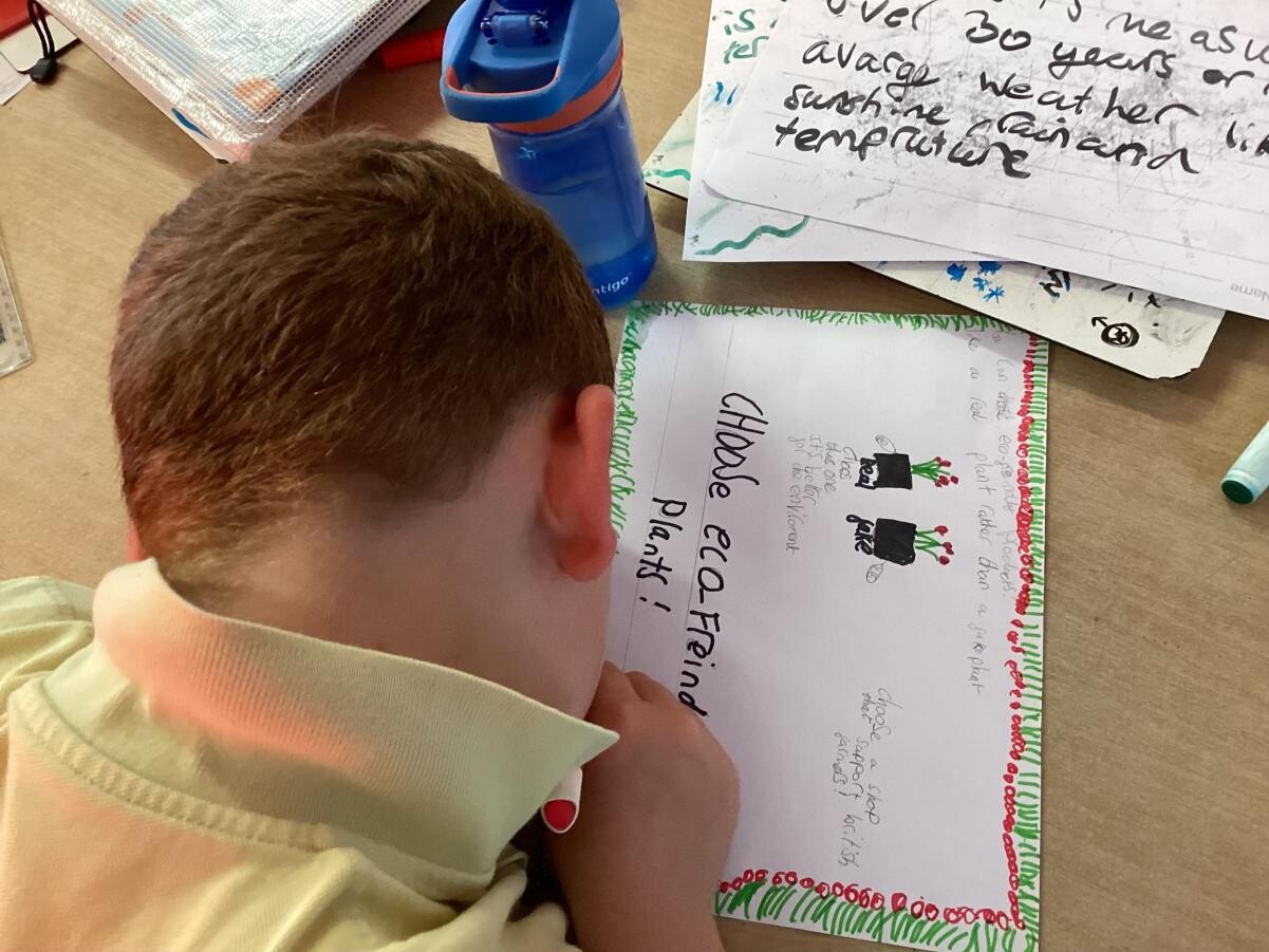 Pupil writing
