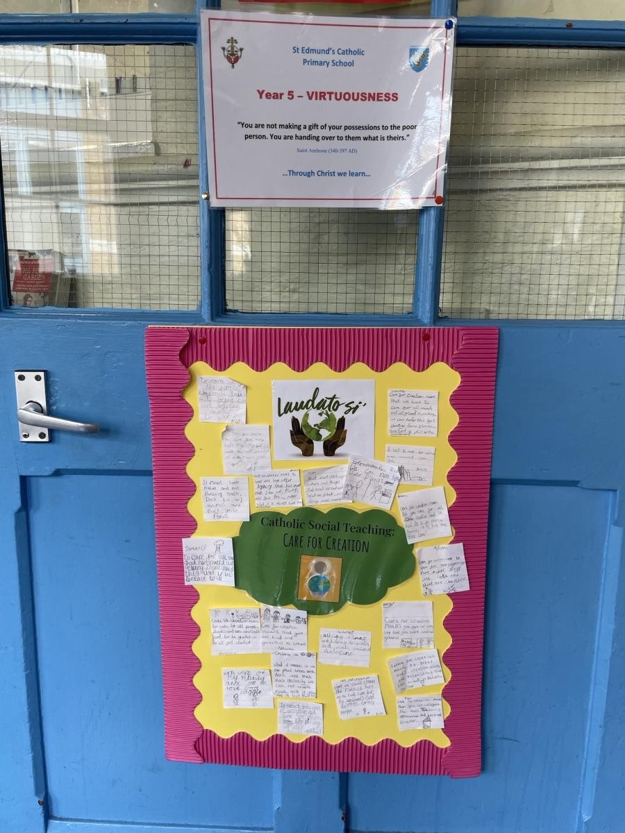 Catholic Social Teaching on every classroom door
